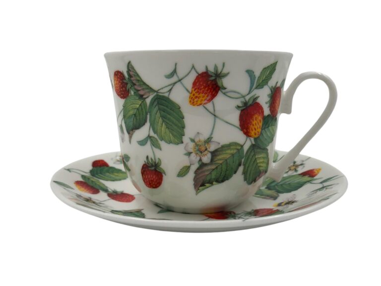 Breakfast Cup with Saucer Alpine Strawberry by Roy Kirkham 2