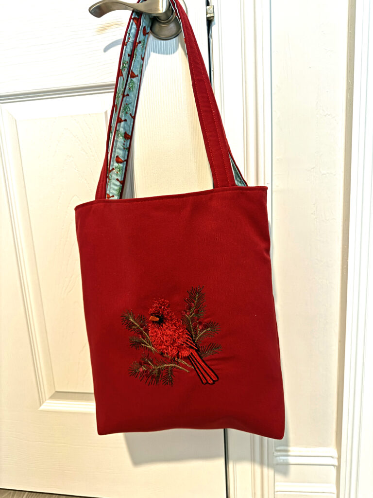 3D Red Cardinal Tote Bag