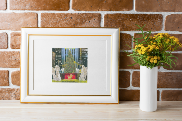art print mockup featuring an elegant frame 36503 r el2 1