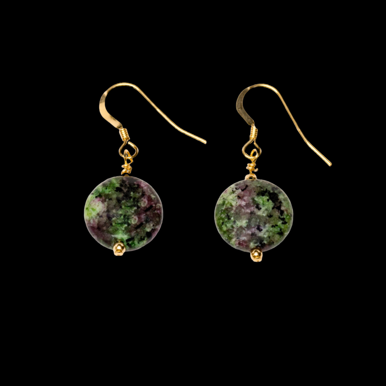 Ruby Zoisite Earrings