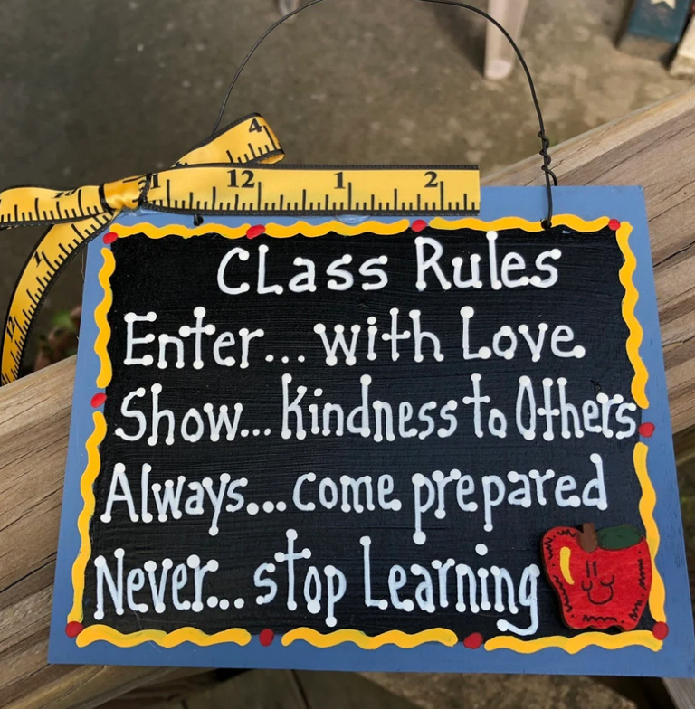 Screenshot 2024 12 18 at 23 24 28 Edit Teacher Gift 5107 Class Rules Teacher Slate Handmade Painted