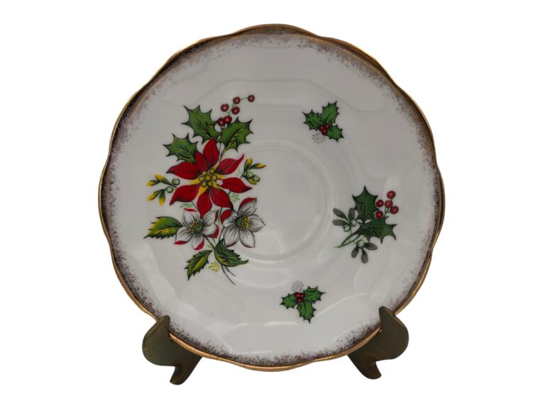 Teacup Saucer Poinsetta Royal Standard 8