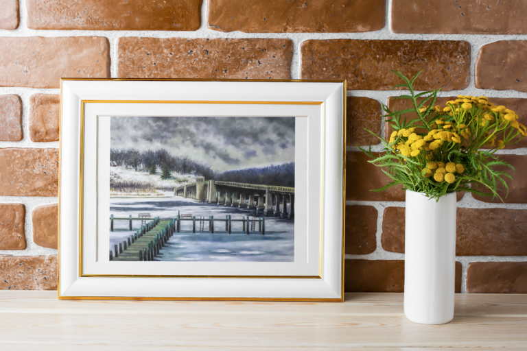 art print mockup featuring an elegant frame 36503 r el2 1