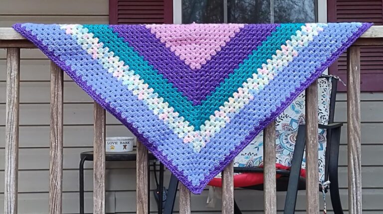 Granny Square Crochet Baby Blanket