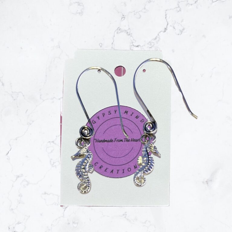 Seahorse Swirl Ear Wire Earrings