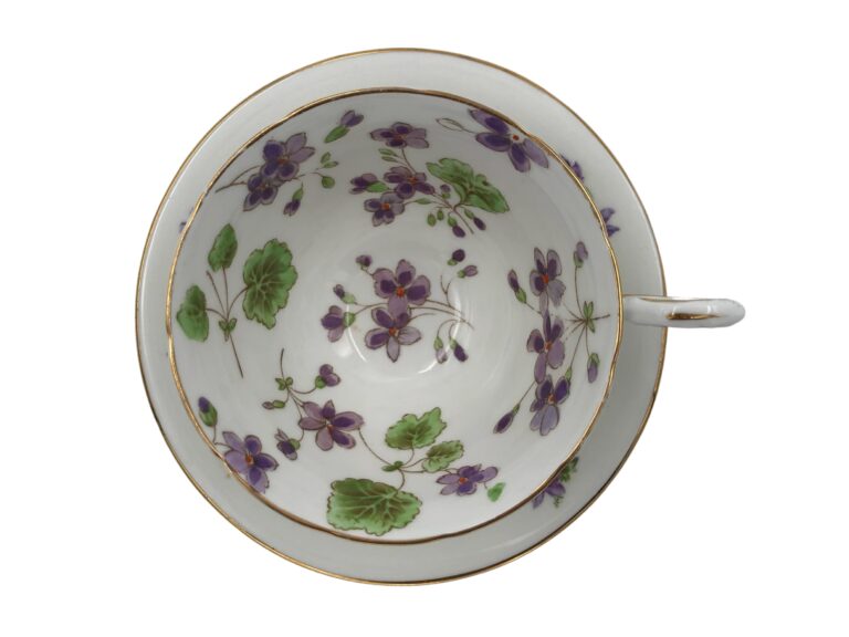 Tuscan Sweet Violet Teacup with Saucer 6