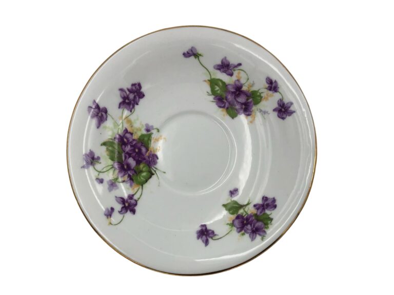 Tuscan Sweet Violet Teacup with Saucer 7