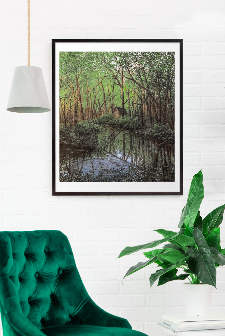 art print mockup featuring some chic decoration 36230 r el2