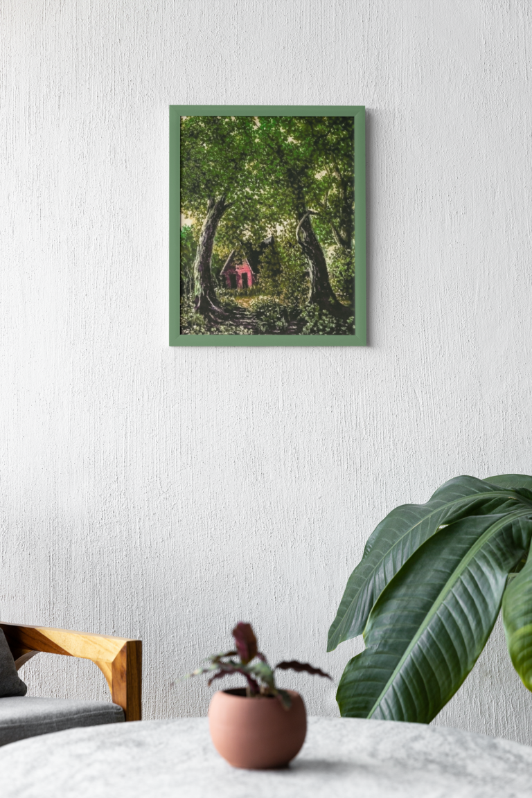 art print mockup featuring two plants m31574 1