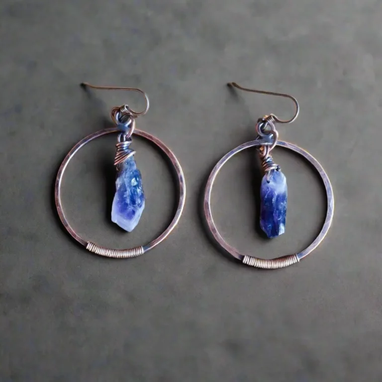 raw amethyst hoop earrings copper bronzeblackbird sageblackbird sage 920263