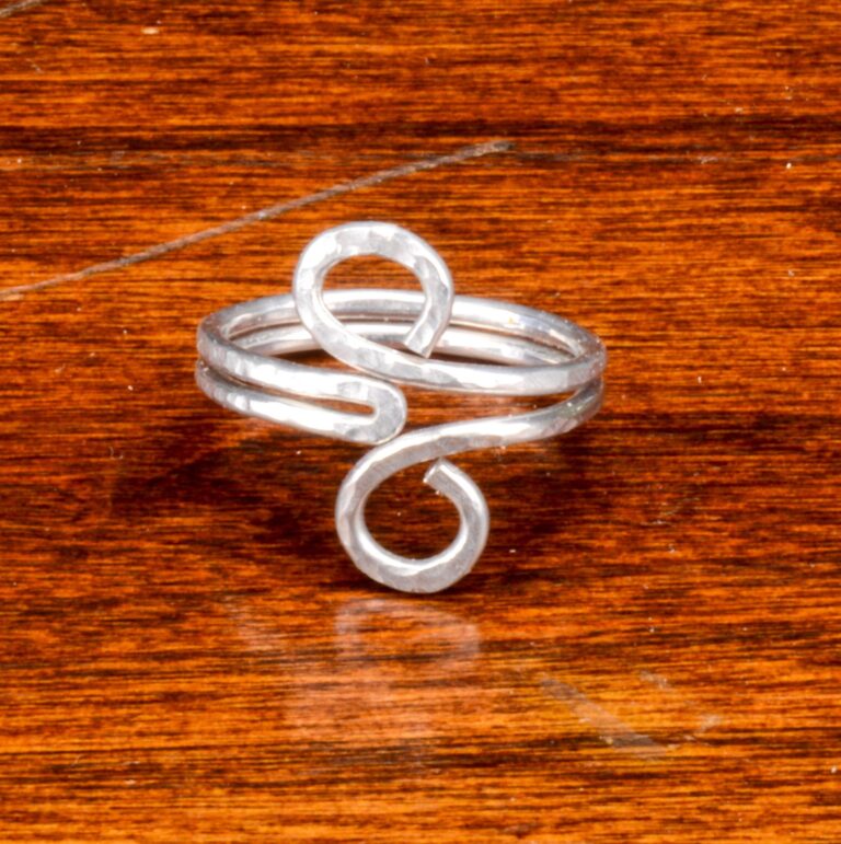 Hammered Aluminum Ring