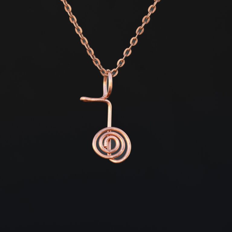 Copper Cho Ku Rei Pendant on a copper chain