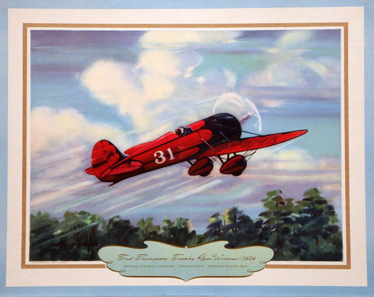 famousflights1942 12 First Thompson Trophy Race Winner 1929 Travelair Mystery Ship