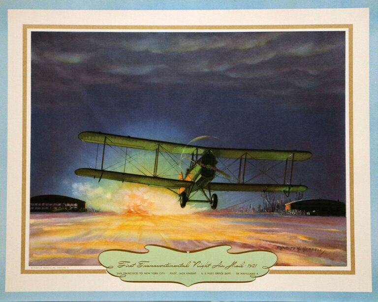 famousflights1942 2 First Transcontinental Night Air Mail 1921 De Havilland 4