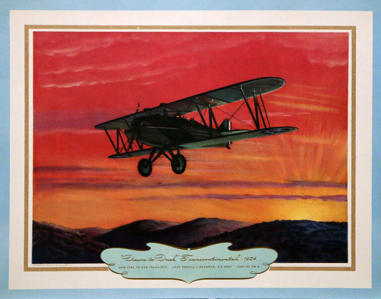 famousflights1942 7 Dawn to Dusk Transcontinental 1924 Curtiss PW 8