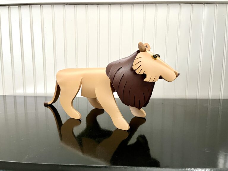 pvc pipe lion pattern