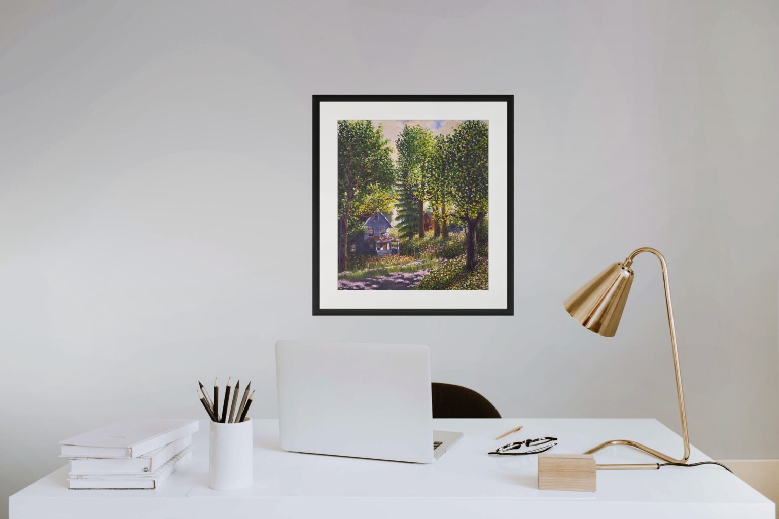 Shady On A Sunday...Forrest Art Print-summer Landscape Print