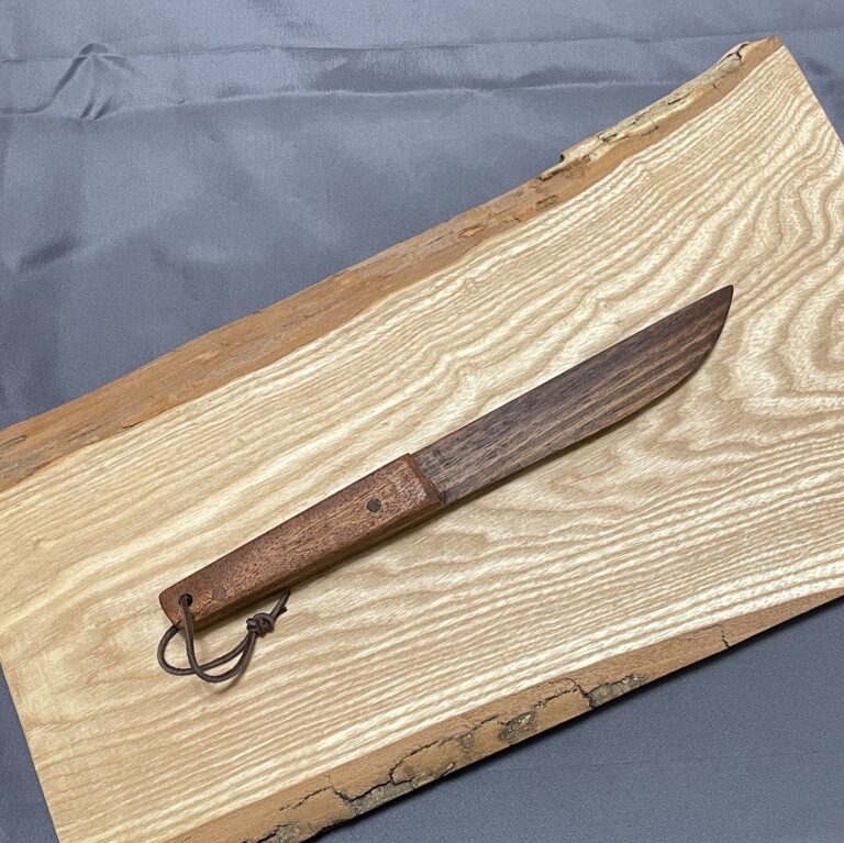 Walnut and Mahogany Handmade Cake or Wooden Serving Knife