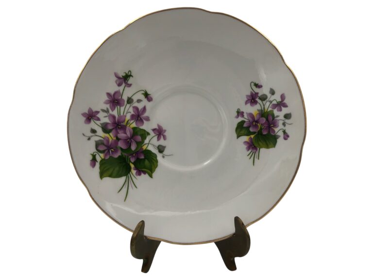 Royal Grafton Saucer Purple Floral 51 Vintage La Vie Lane 1
