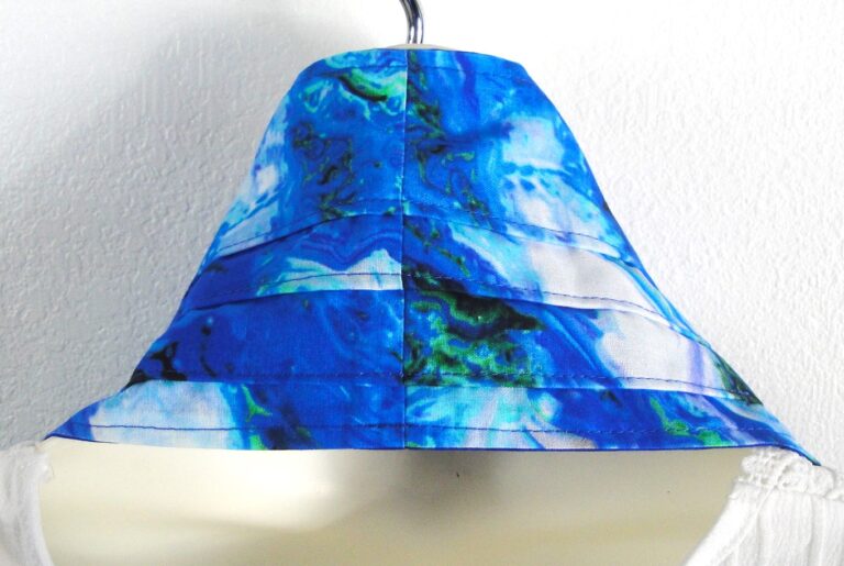 Blue green agate bib neck pleats