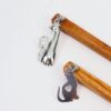 Hair Picks / Hair Pin for putting up long Hair - with cute cat Charm