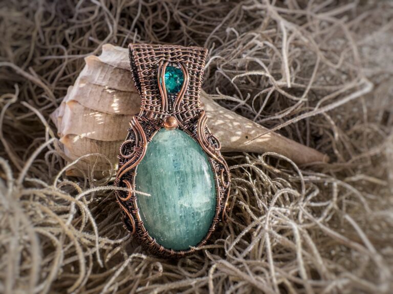 Ocean Calm Wire Wrapped Aquamarine & Blue Zircon Necklace
