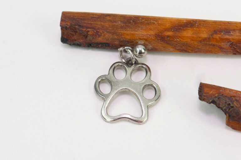 Hair Stick (Hair Chopstick) with cute dog paw charm