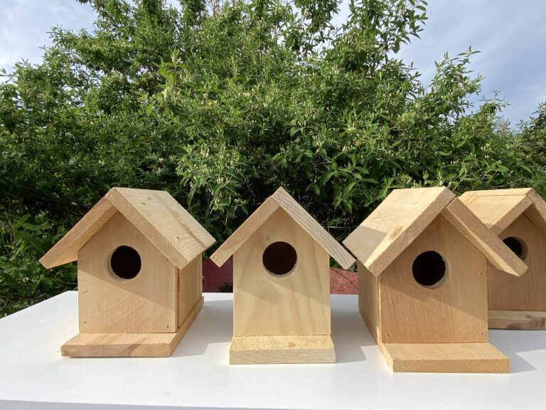 natural wood Birdhouses for sale DMB 0650