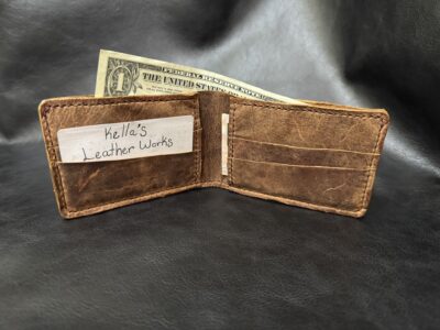 Leather Bifold Cash Wallet