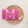 custom metal luggage tags