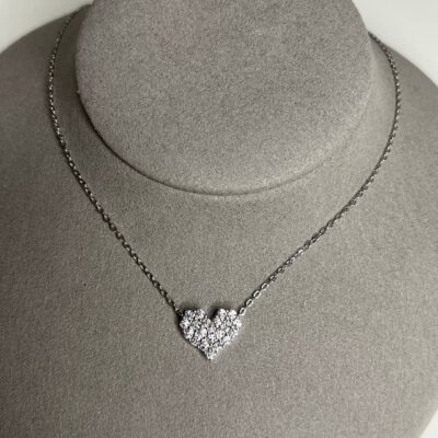 sterling silver heart necklace