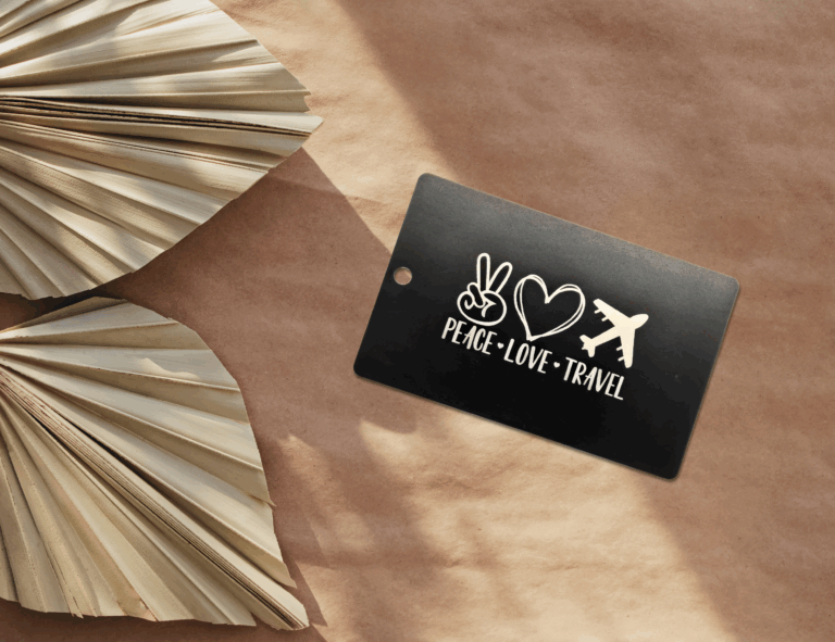 custom metal luggage tags