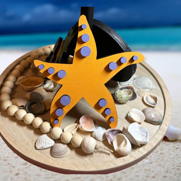 Beach Tiered Tray Decor Set 5