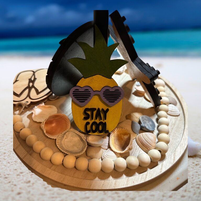 Beach Tiered Tray Decor Set 6