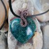 Radiant Heart Wire Wrapped Green Adventurine Necklace