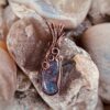 Mystic Calm Wire Wrapped Purple Moss Agate Necklace
