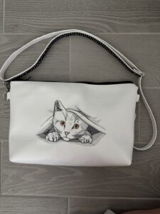 Peeking cat