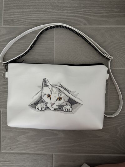 Peeking cat
