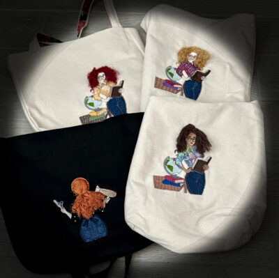 3D Machine Embroidered Tote Bags