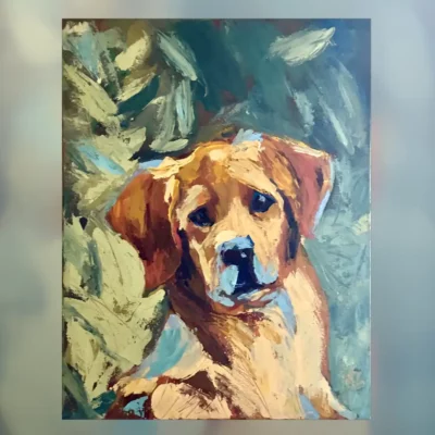 Friendly Yellow Lab Puppy square feature image