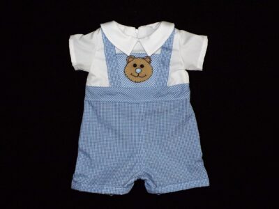 Teddy Bear Faux Baby Overalls