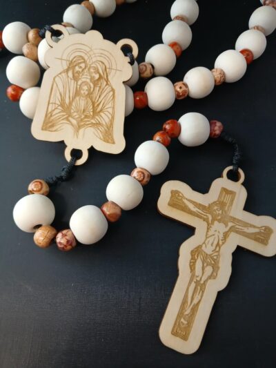 Uplifting Large Wooden Rosary