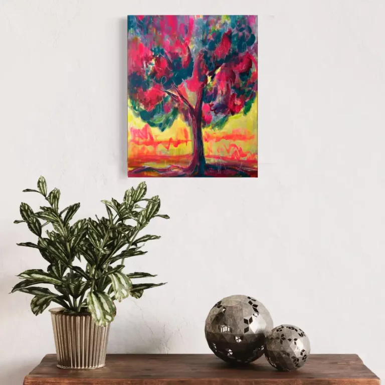 Front view of 8 x 10 print on the wall in an entry way