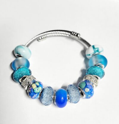European Style Large Beaded Bracelet 7"