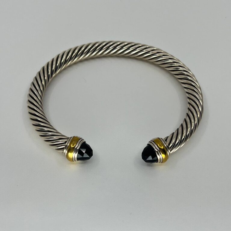david yurman cable bracelet black onyx and sterling silver