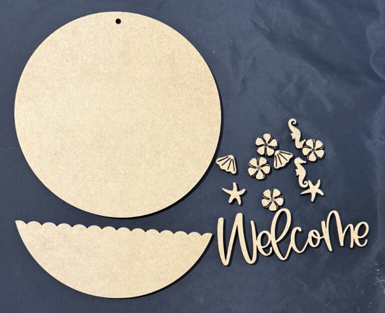 Beach Theme DIY Welcome Sign Kit