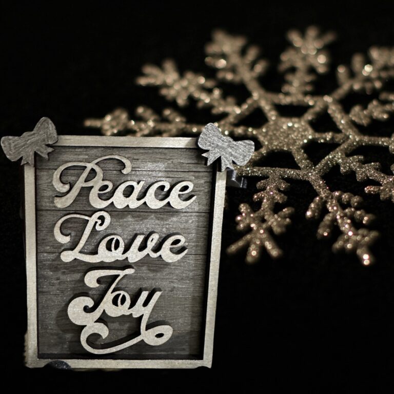 Christmas Tiered Tray Decor Set 4