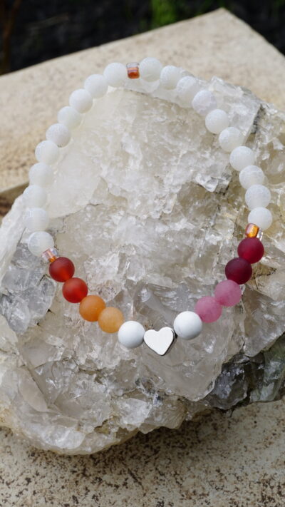 Lesbian Pride Stretch Bracelet