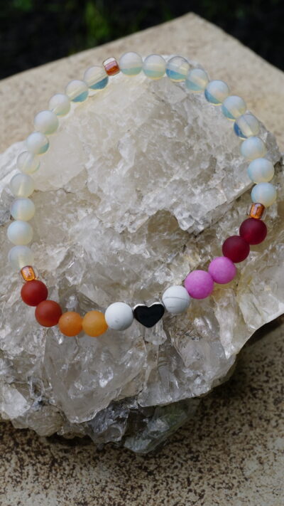 Lesbian Pride Stretch Bracelet