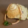 seashell bracelet with czech glass and natural shell beads